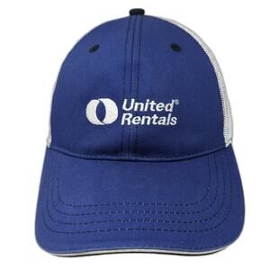 United Rentals Strapback Baseball Cap Blue One Size Adjustable K-Products